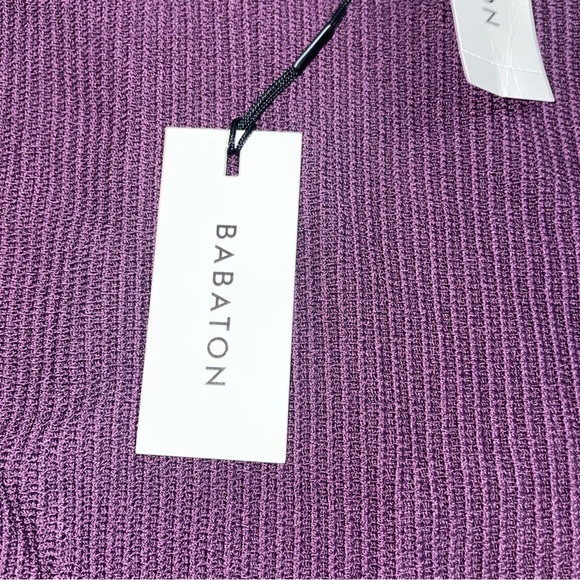 Babaton Aritzia Black Sculpt Knit Ribbed Racer, Tank Top Size S, NWT - Picture 3 of 6